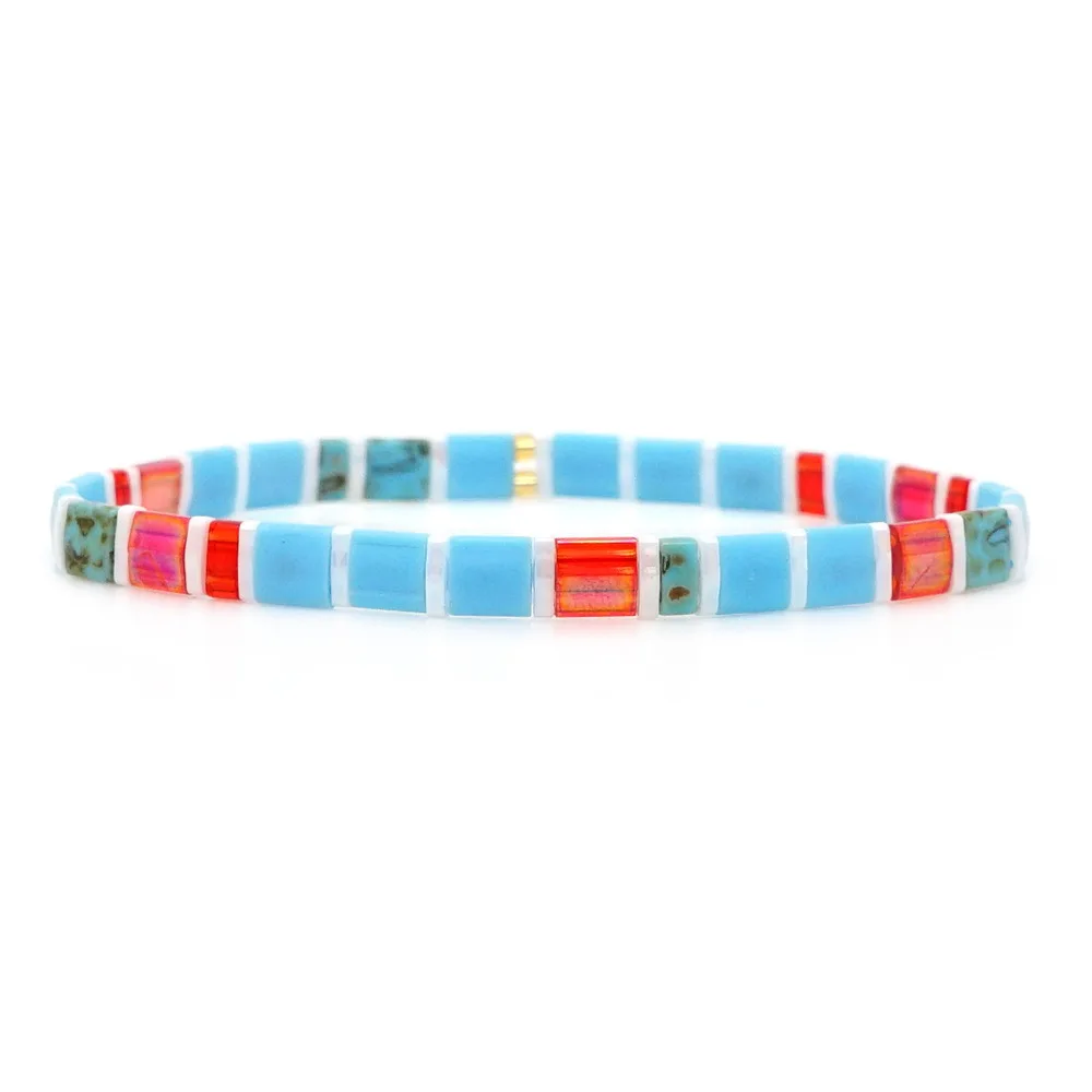Браслет Япония Miyuki Tila бусы браслеты на удачу женские летние пляжные Pulseras Mujer Boho шикарные ювелирные изделия Insta модный подарок