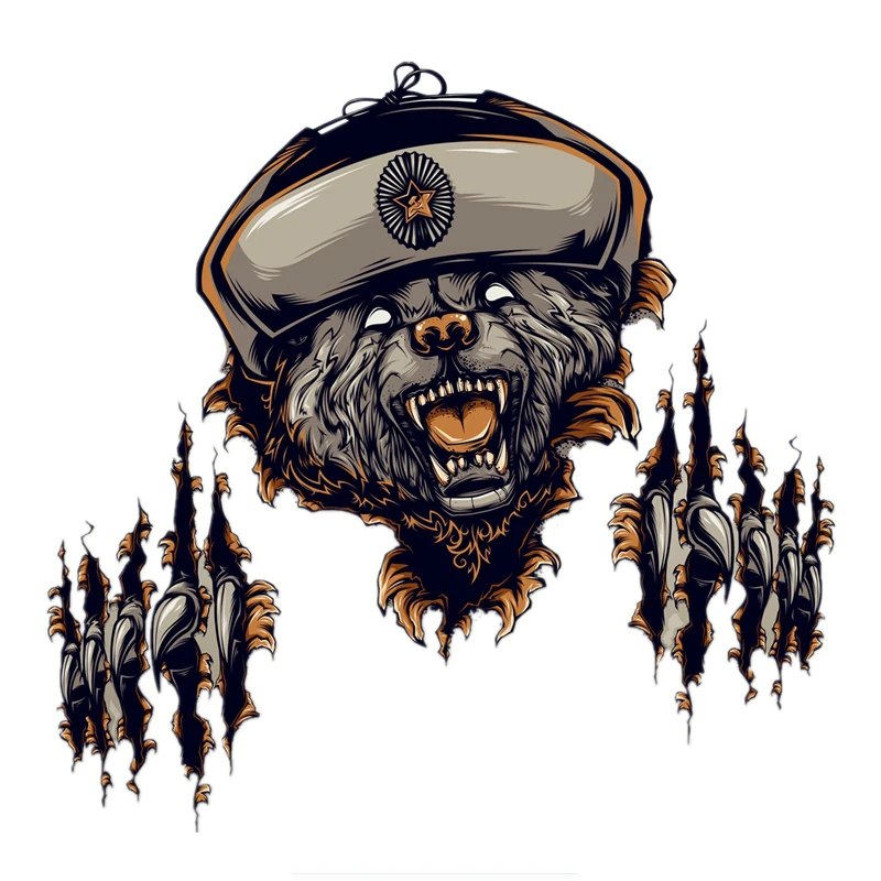 Водонепроницаемая наклейка классная Автомобильная с 3d медведем на мотоцикл