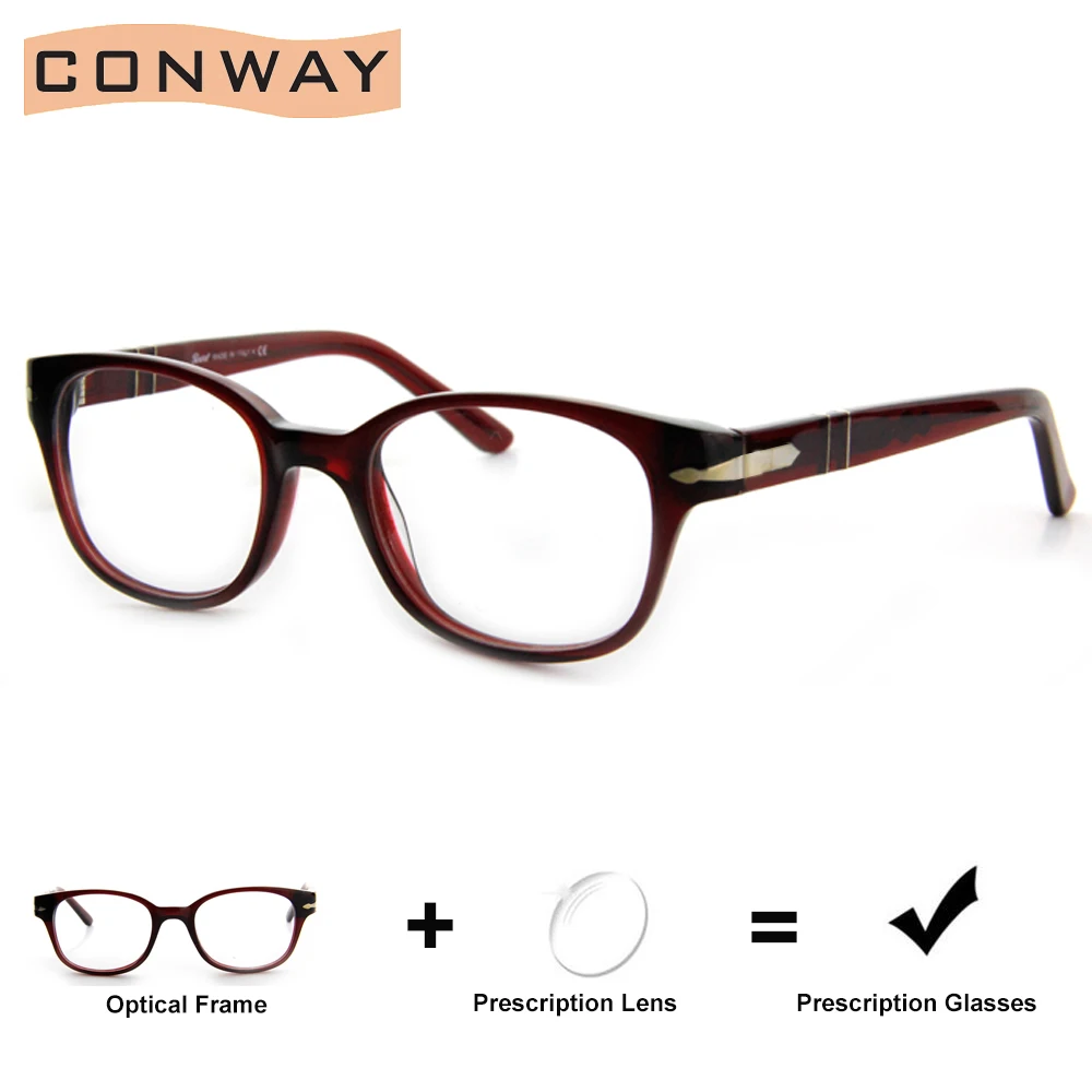 Ацетатные очки CONWAY по рецепту индивидуальные с одним видением прогрессивные
