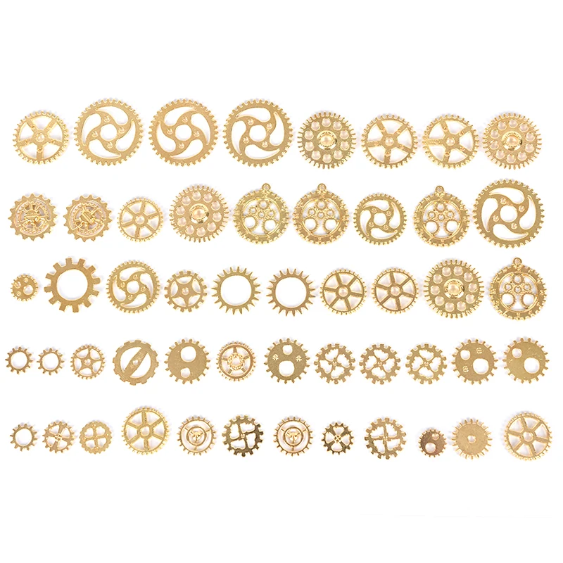 100 грамм (Approx70Pcs) смешанные металлические шестерни подвески колеса античная