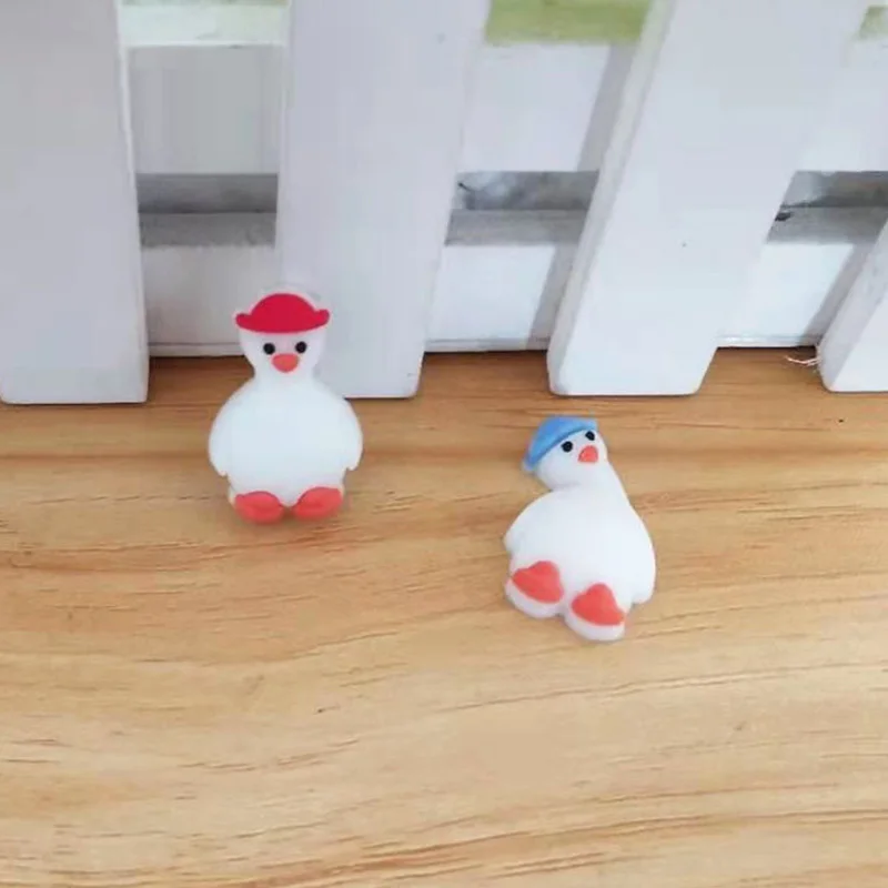 

10Pcs Kawaii Cartoon PVC Soft Rubber Flatback Silicone Crafts Phone Case Decoration DIY Embellishments Scrapbooking Accessories