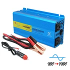 Пиковый инвертор немодулированного синусоидального сигнала, 2000 Вт, 12 В24 В переменного тока, 100 в, 110 В, 120 В, адаптер для зарядки, конвертер, Двойной выход USB, розетка стандарта США