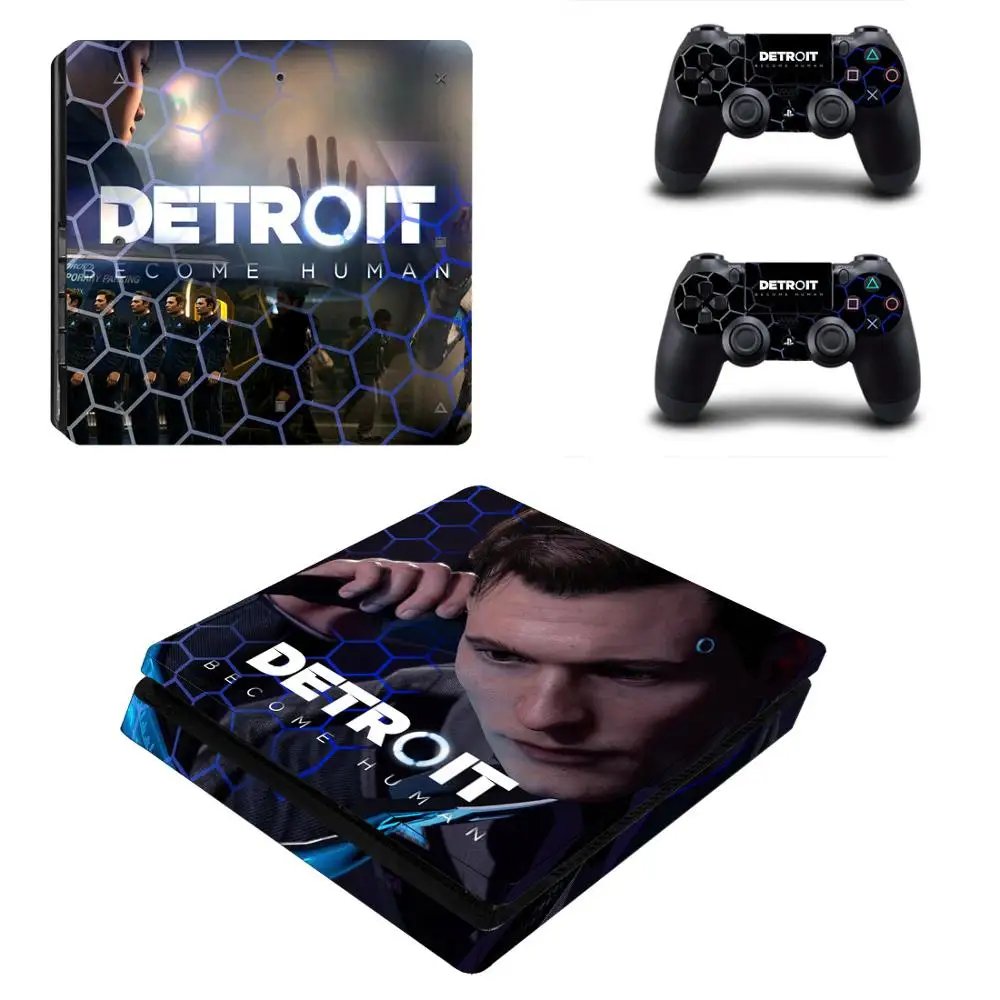 Detroit стать человека PS4 тонкий Стикеры s Play station 4 кожи наклейки для Игровые