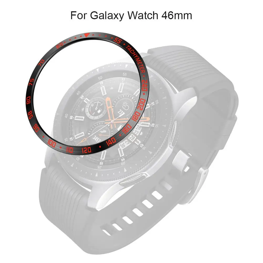 Металлический корпус для смарт часов Smartband Обложка с кольцом Samsung Galaxy Watch 46 мм