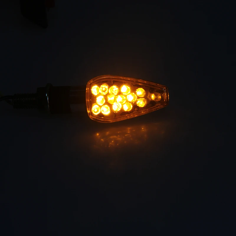 

POSSBAY Universal Motorcycle LED Turn Signal Light Amber Blinker Indicator Lamp Motocross Cafe Racer Lighting 12V Fit for Yamaha