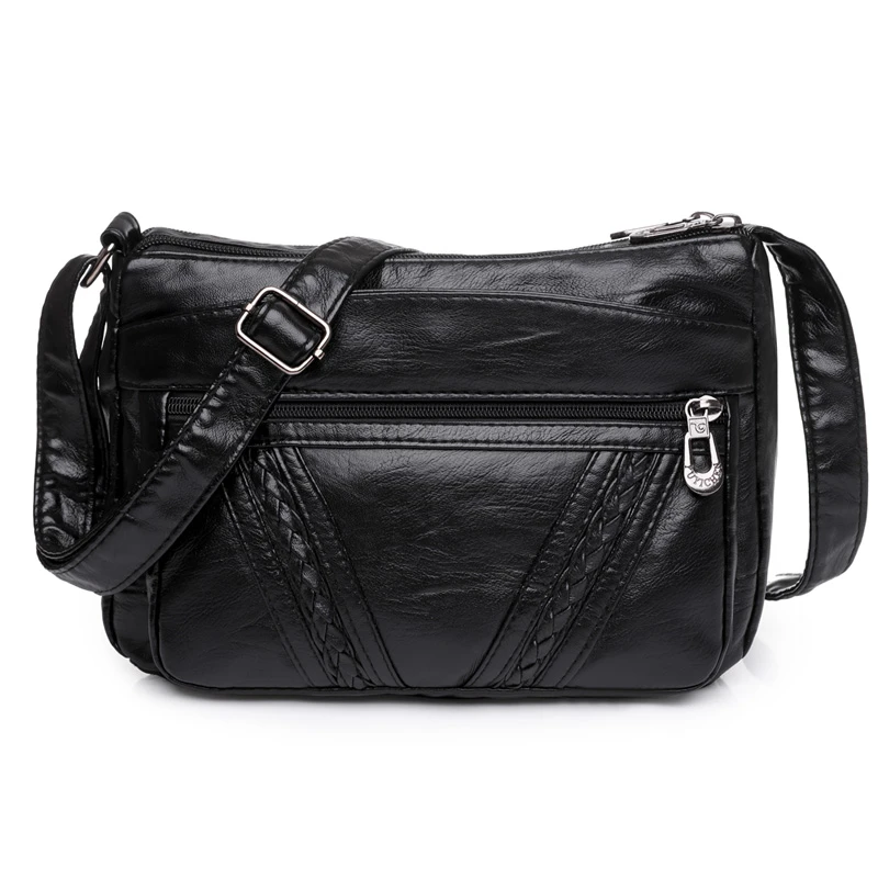 Annmouler Brand Design Women Shoulder Bag Pu Leather Crossbody Vintage Women's Soft Pockets Female Bolsa Feminina | Багаж и сумки