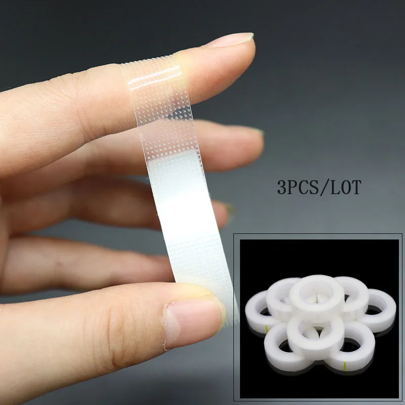 

Прокладки для наращивания ресниц 3 шт./лот, дышащие индивидуальные инструменты для накладных ресниц, подушечки под глаза, медицинская полиэ...