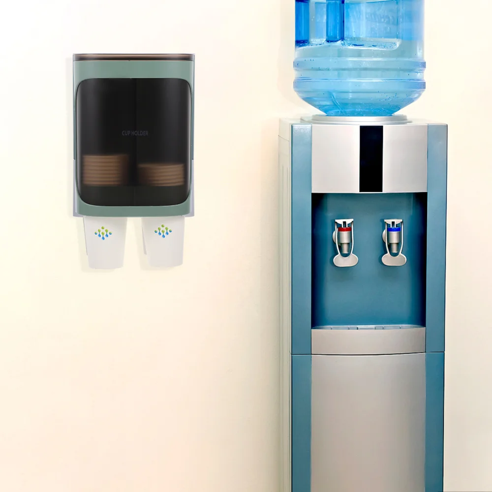 

1Pc Wall-mounted Paper Cup Holder Disposable Cup Distributor Cups Organizer