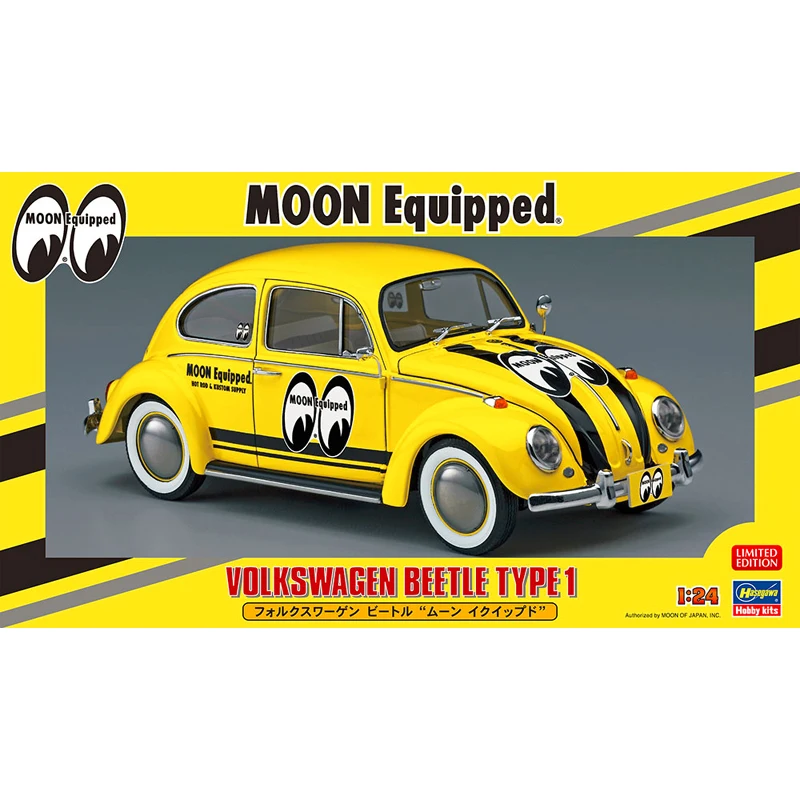 

Сборная модель Hasegawa 1/24, игрушечный автомобиль, Volkswagen Beetle, лунный оборудованный #20357