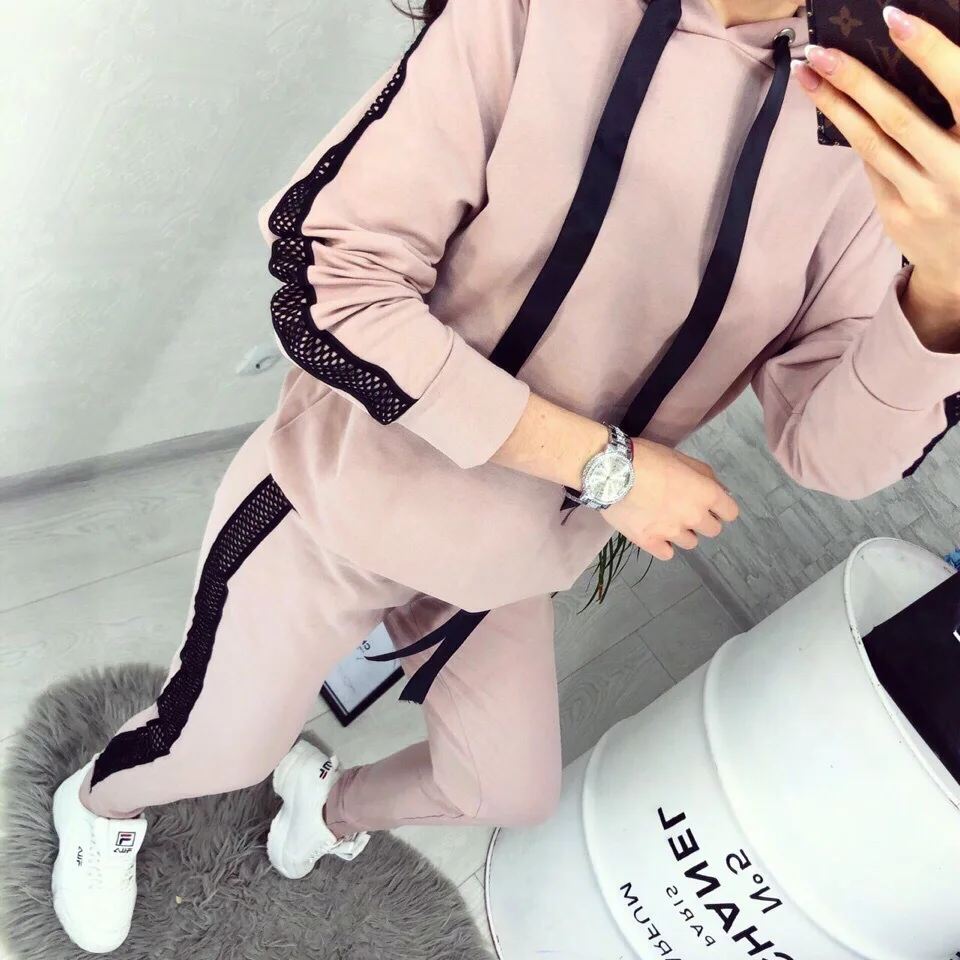 

Women's knitted sports leisure suit wp063