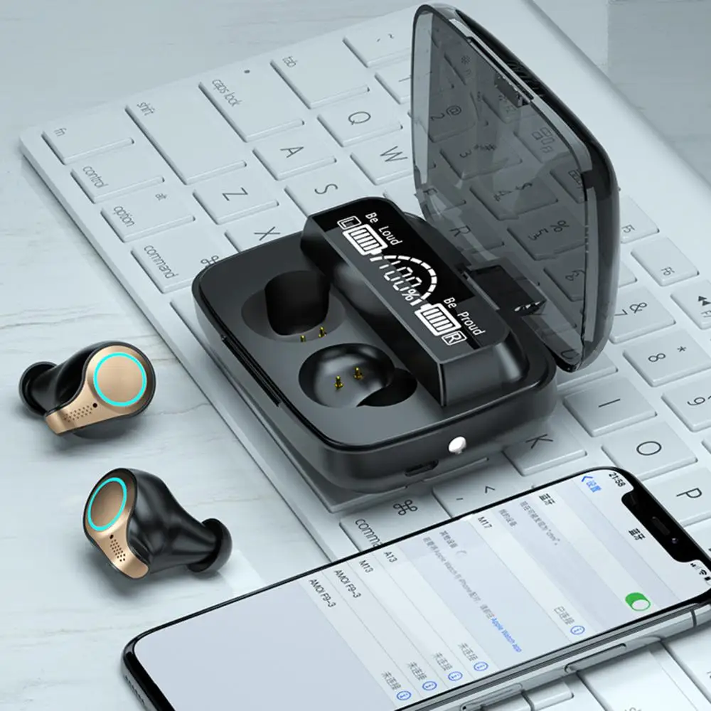Беспроводные Bluetooth-наушники M18TWS двойные наушники-вкладыши мини сенсорные