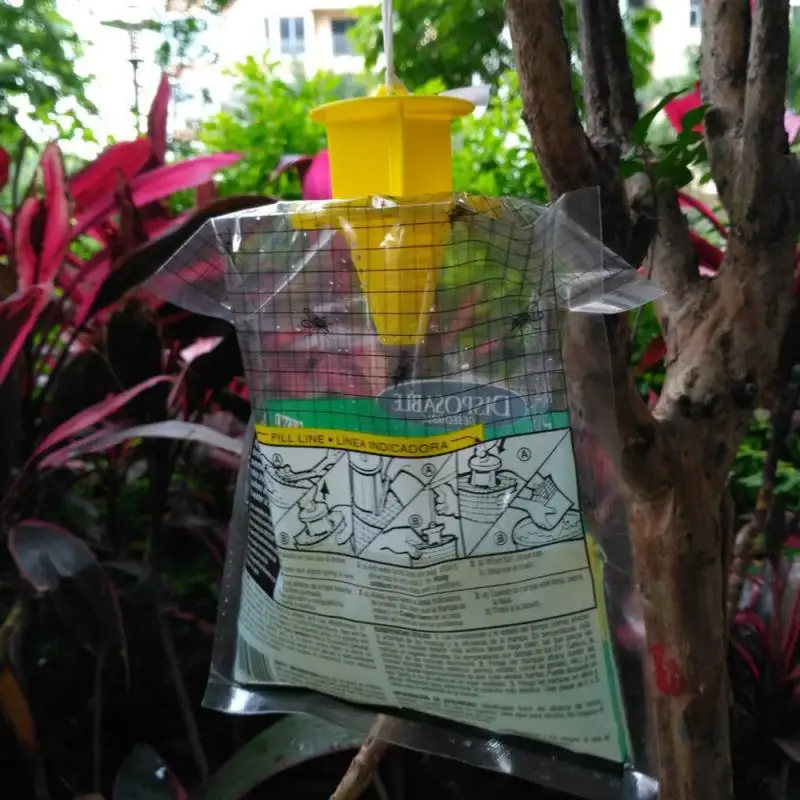

1 Insecticide Fly Flycatcher Attractant Flycatcher Bag Home Garden Outdoor Disposable Flycatcher Control Trap Gardening Supplies