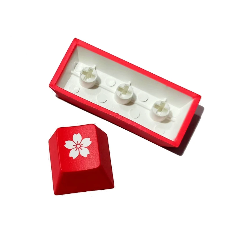 

Only Keycap,DIY PBT Esc Enter Keycap Five Sides Dye-Subbed Keycap for Mechanical Keyboard Cherry Profile Colorful Petal