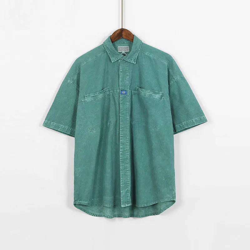 

CAV empt cavemptc. E 20ss batik wash used corduroy short sleeve shirt