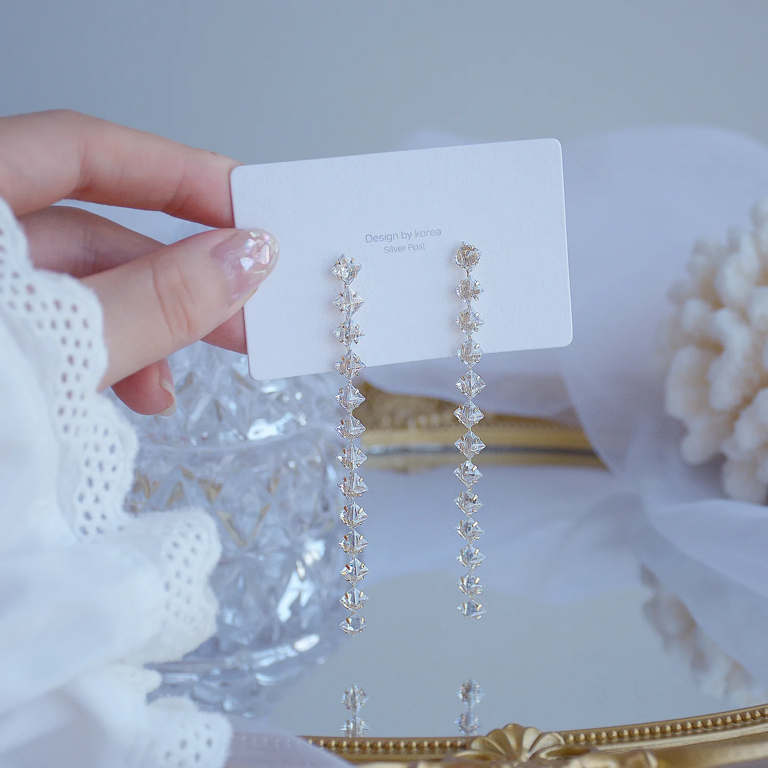 

2021 Trend Fashion Long Earring For Women Gifts Jewelry Premium Luxury Bling Shining Zircon CZ Earrings Wedding Jewelry Pendant