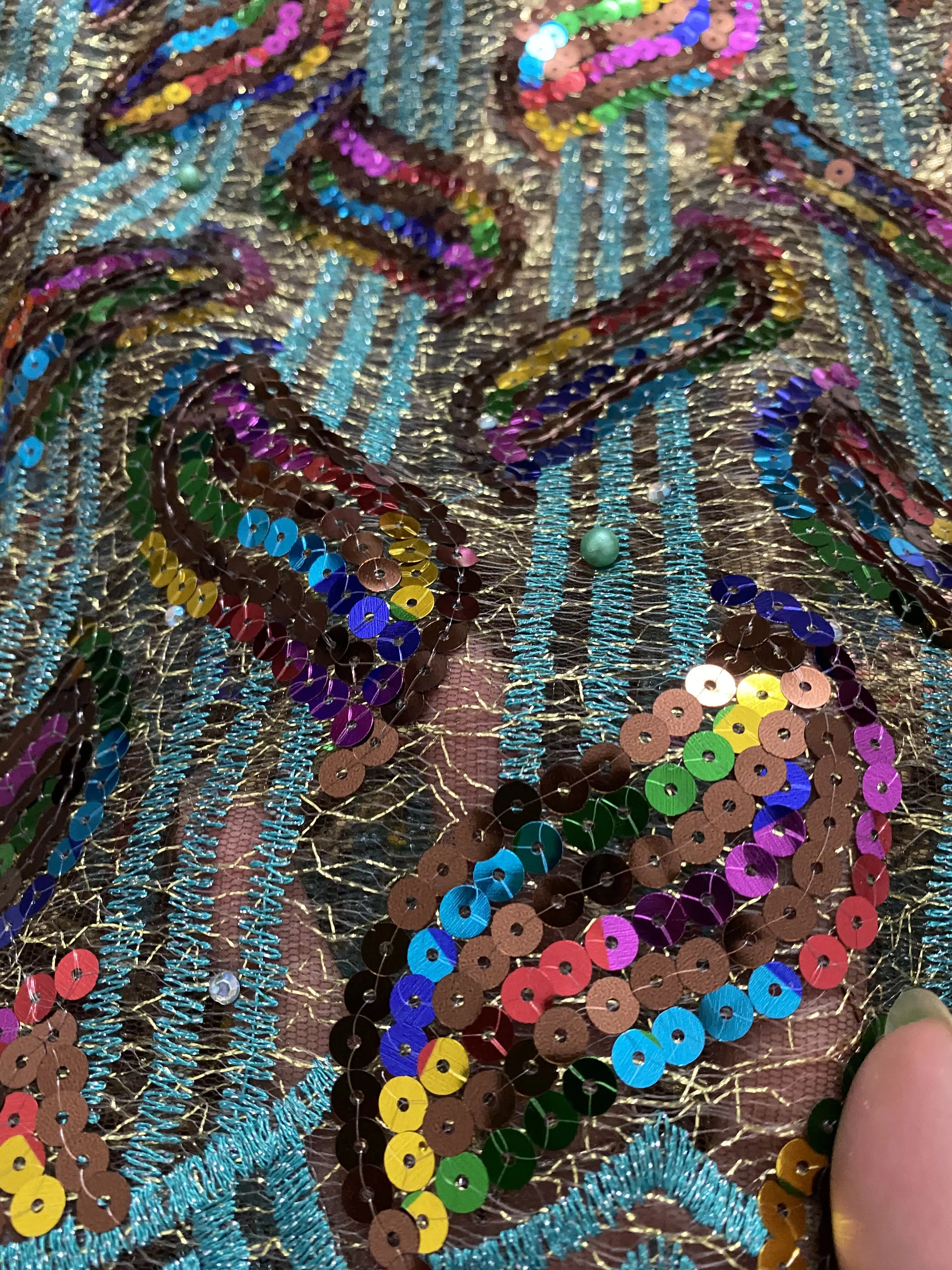 

Nigerian Sequence Embroidered Glitters Lace with Stones African French Mesh Tulle High Quality Sequins Lace Fabrics