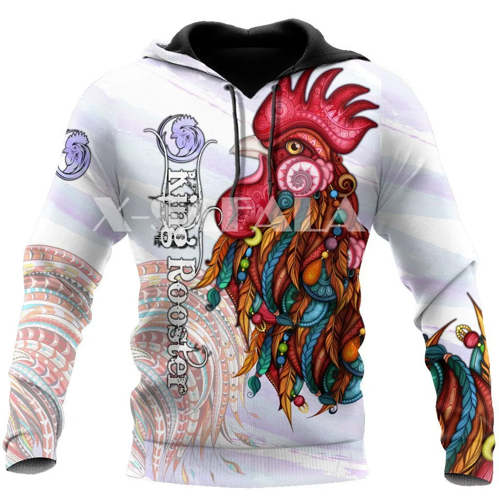 

Rooster King Tribal Tattoo Art 3D Print XS-7XL Hoodie Man Women Harajuku Outwear Zipper Pullover Sweatshirt Unisex-6