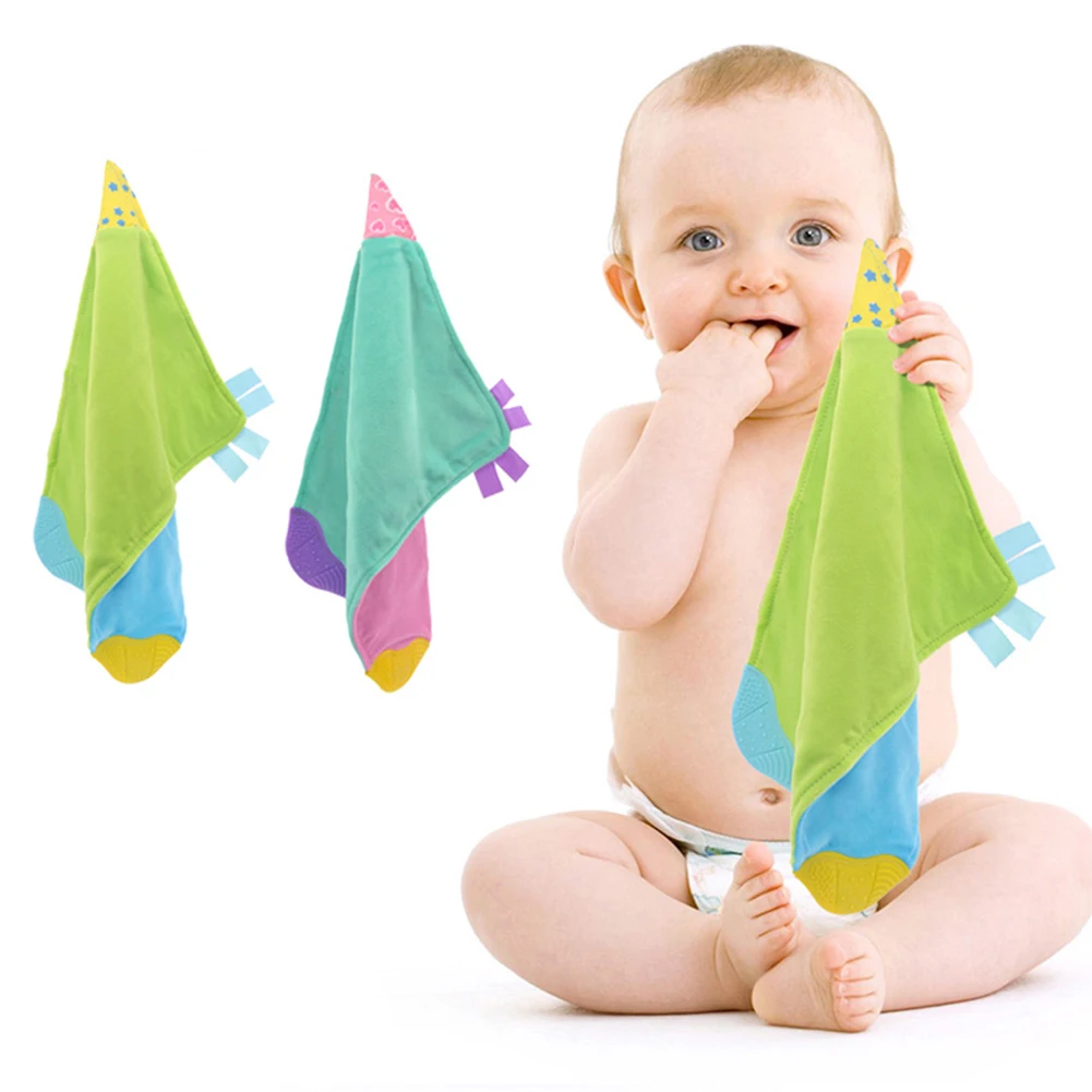 Плюшевая погремушка детское полотенце для прорезывания зубов прорезыватель