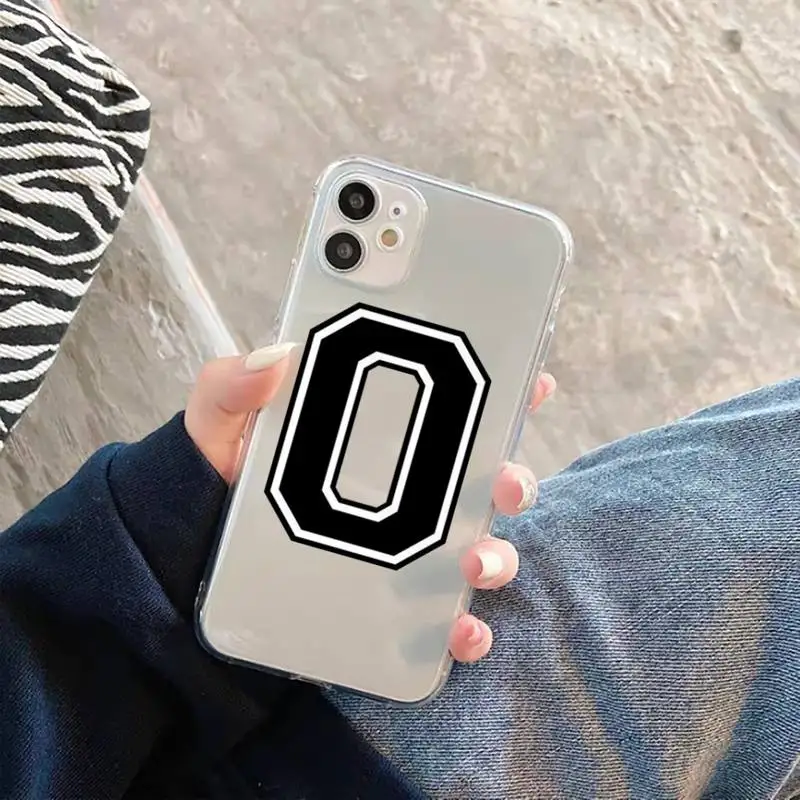 

Phone Case For iphone 12 11 8 7 6s 6 5 5s 5c se plus mini x xs xr pro max Football number Transparent soft