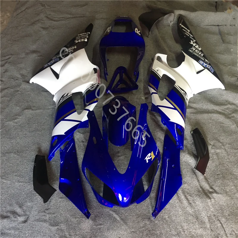 

New blue white black Motorcycle Fairing kit for YAMAHA YZFR1 98 99 YZF R1 YZF1000 1998 1999 YZFR1 98- 99 ABS Fairings set
