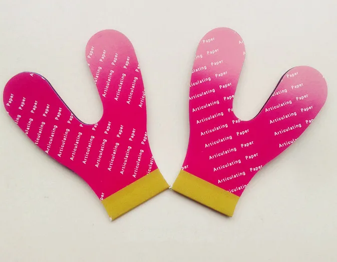 Стоматологическая шарнирная бумага подковы толстые синие 12 листов/книга 2