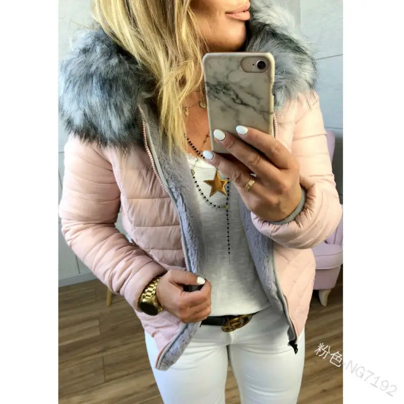 

Парка Mandylandy однотонные приталенные куртки с капюшоном короткое пальто с меховым воротником с хлопковой подкладкой зимние модные пальто дл...