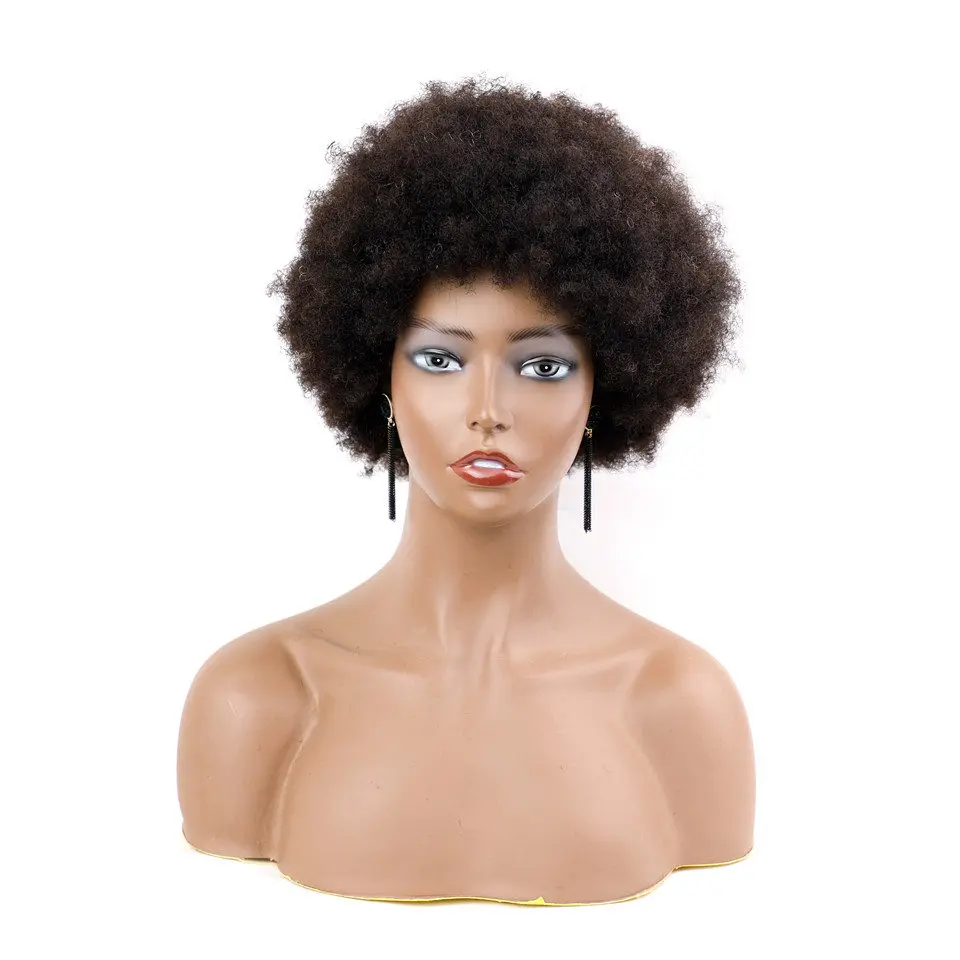 

Hairmoda Cut Wig Human Hair Afro Kinky Curly Human Hair Wig Full Machine Made Short Wig Brazilian Hair Wigs For Women Human Hair