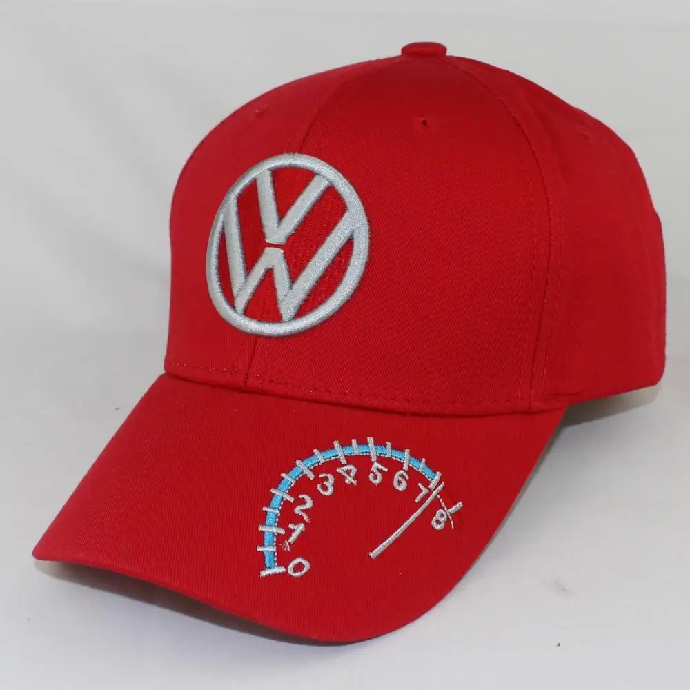 Red Повседневная Кепка Snapback из хлопка с 3D вышитым логотипом автомобиля, спортивная гоночная Кепка с регулируемой рельефной пряжкой, Мужская Бейсболка унисекс - Цвет: Red