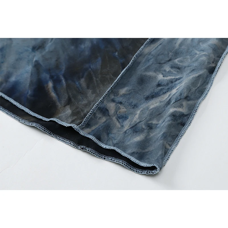 Женская Асимметричная футболка с воротником-стойкой и длинным рукавом в