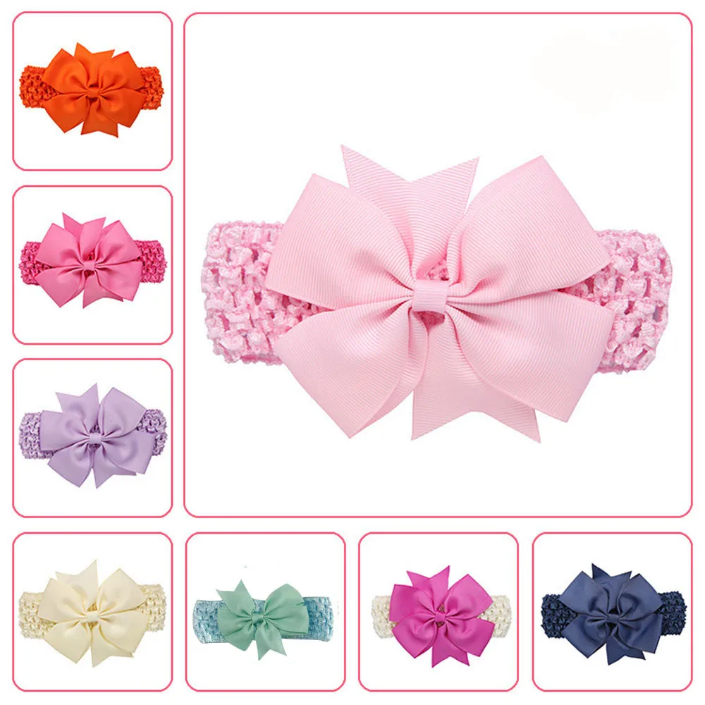 

Baby Grils accessories cute Wave Headbands Bowknot Hair Accessories For Girls Infant Hair Band baby headband for newborn babies