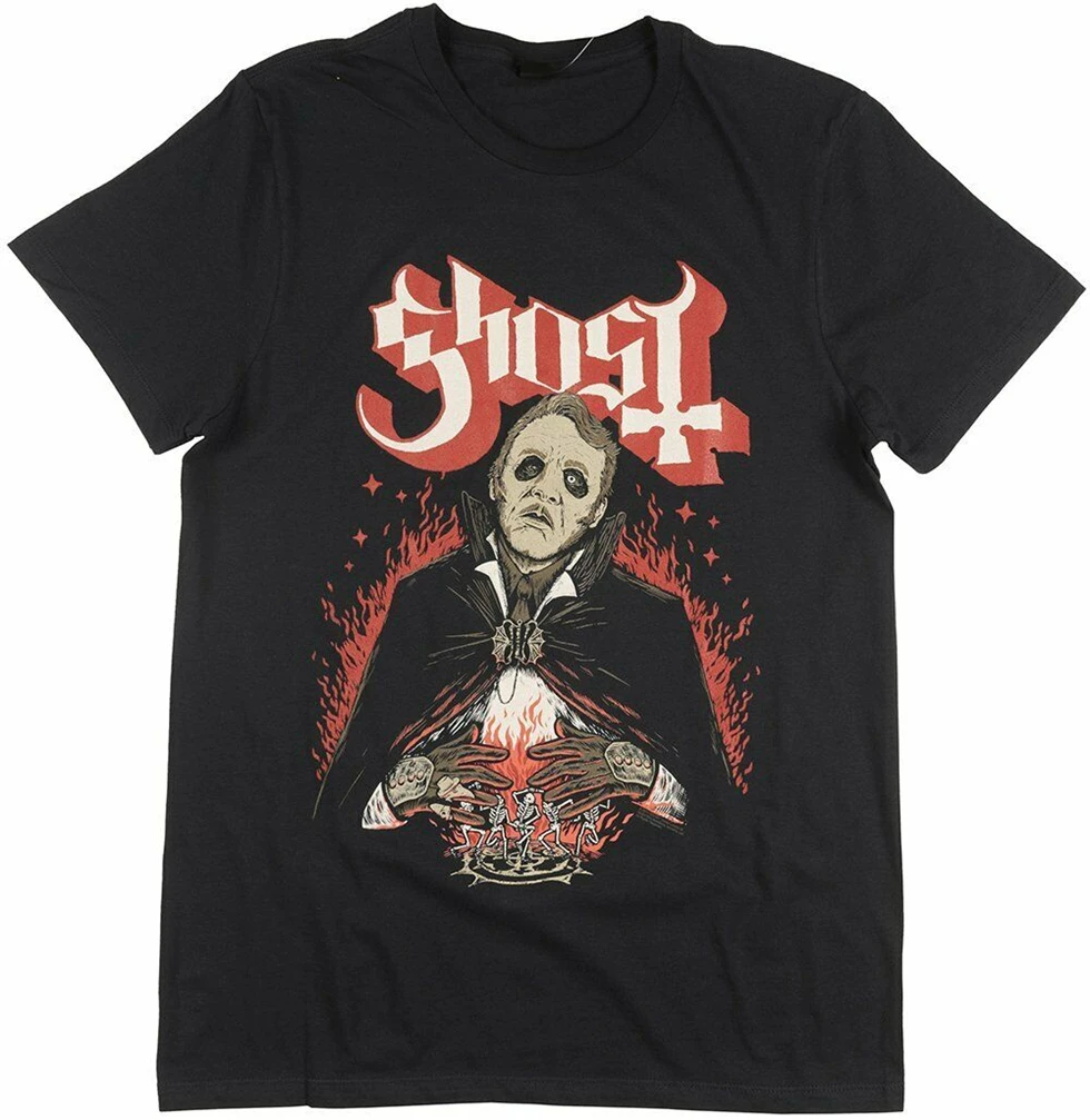 Ghost Cardinal Copia Футболка мужская черная металлическая музыкальная футболка с