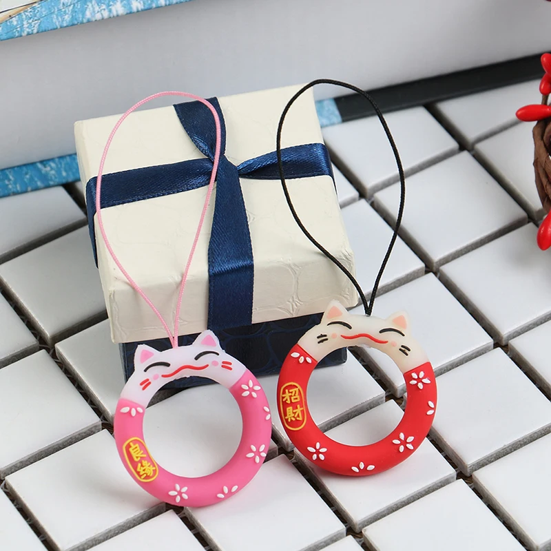 1 шт. милый силиконовый ремешок в виде кота на мобильный телефон очаровательные