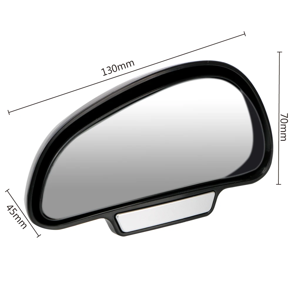 

Adjustable Auxiliary Convex Rear View Mirror Wide Angle Car Rearview Auxiliary Mirror Car Blind Spot Mirror Snap Way for Parking