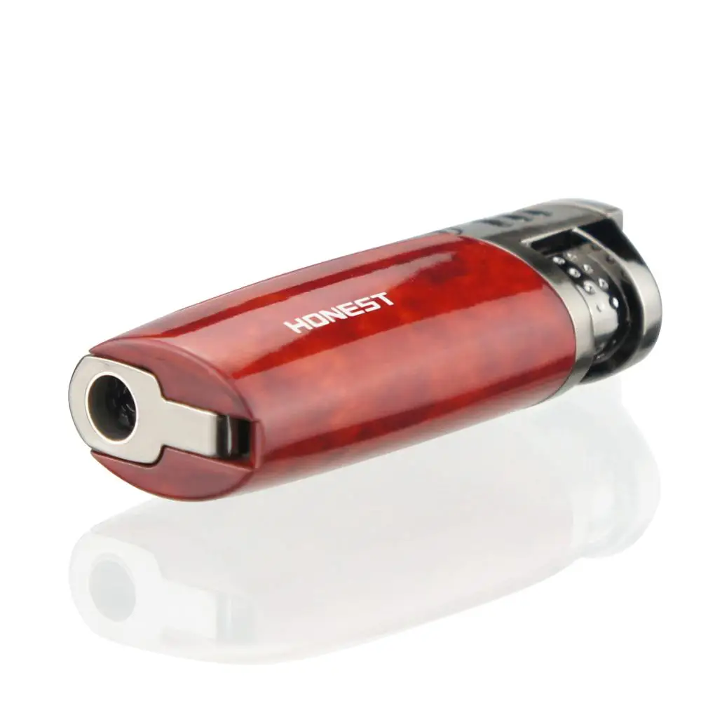 HONEST 3 Jet Flame металлическая зажигалка для сигар бутан фонарь сигарет Зажигалка дуги