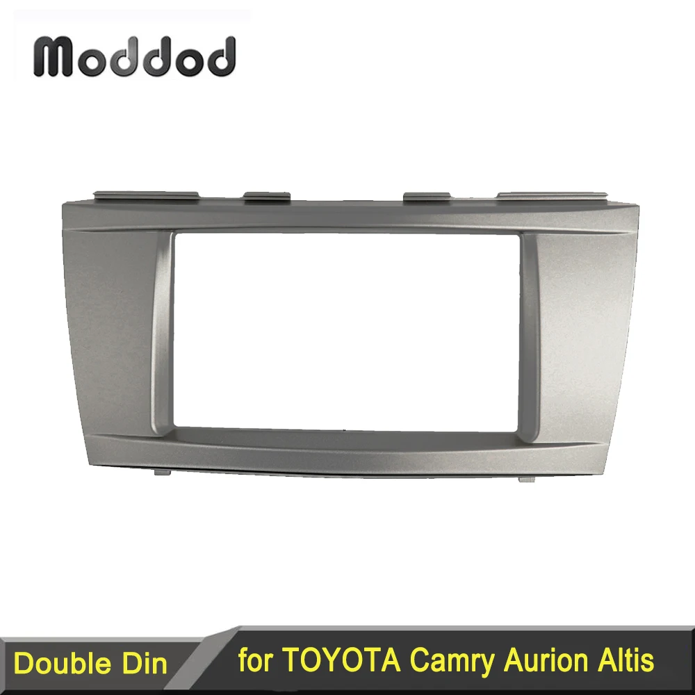 Double Din Fascia for Toyota Camry Radio DVD Stereo Panel Dash Mounting Installation Trim Kit Face Frame Bezel