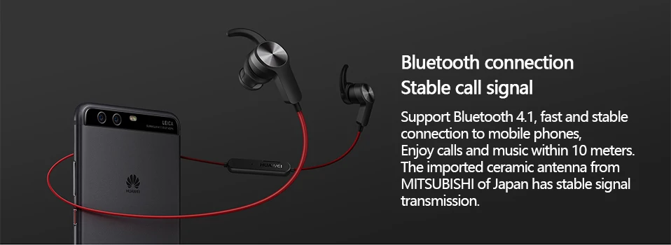 HUAWEI bluetooth наушники AM60 Спортивные Беспроводные наушники стерео Micro-USB Водонепроницаемая гарнитура для Android IOS