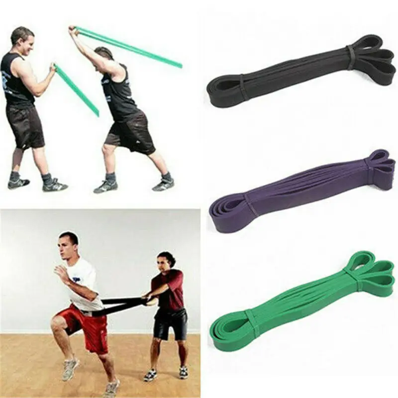 Heavy Duty Exercise Resistance Bands Fitness Pull Up Loop Set Yoga Tension Band Home Gym Strength Weight Training Power | Аксессуары для