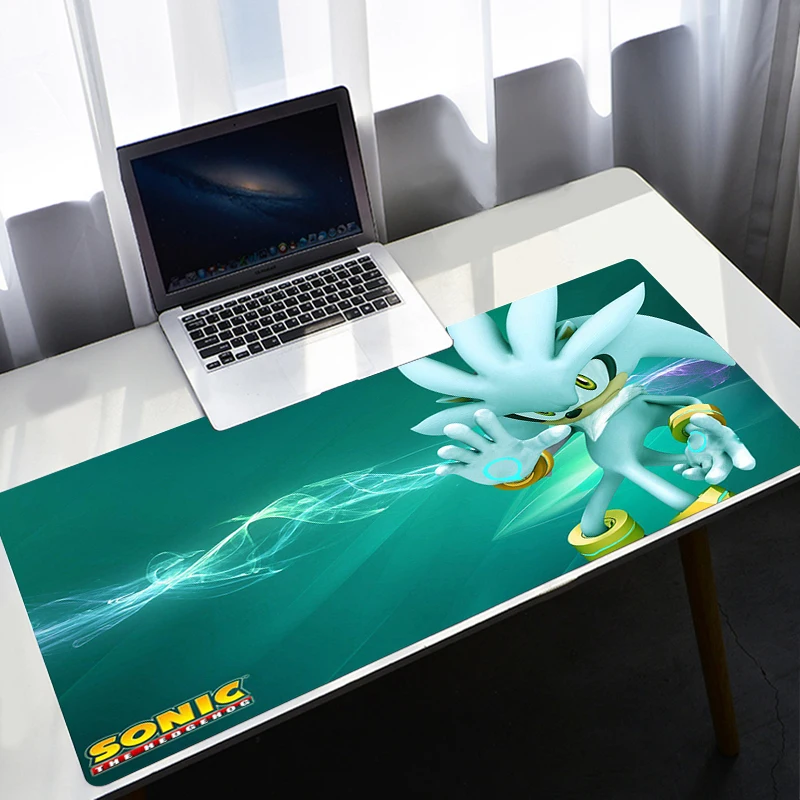 sonic anime mouse pad 80x30mm anti slip rubber laptop mat desk table mousepad gamer laptop large gaming padmouse xxl for mouse free global shipping