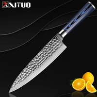 xituo chefs knife real vg10 damascus steel professional kitchen knives special tool for slicing cleaver home hotels kiritsuke