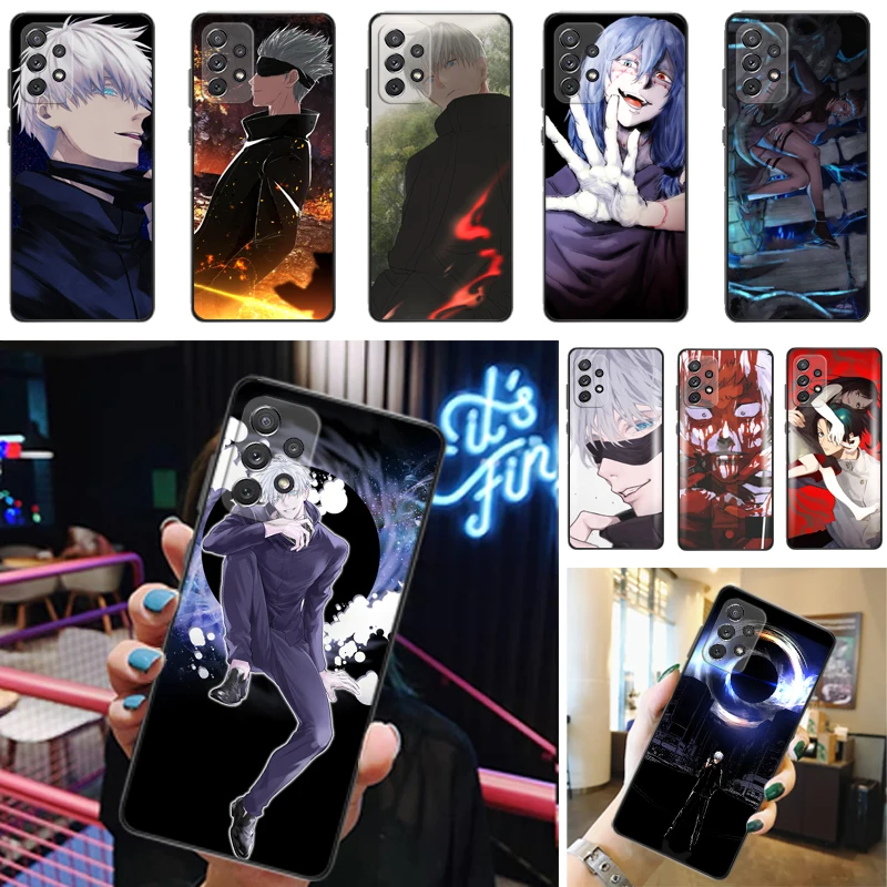 

Jujutsu Kaisen Fushiguro Megumi Sukuna Yuji Itadori Satoru Gojo Phone Case For Samsung Galaxy A52 4G 5G A72 Carcasa Cases Funda