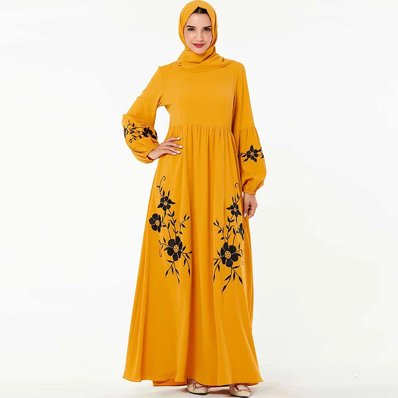 Новейшее мусульманское платье Дубай размера плюс женское исламское турецкое