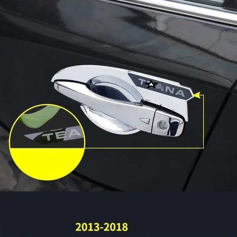 Авто Декоративные Хромированные ручки двери внешняя наклейка полоса украшения
