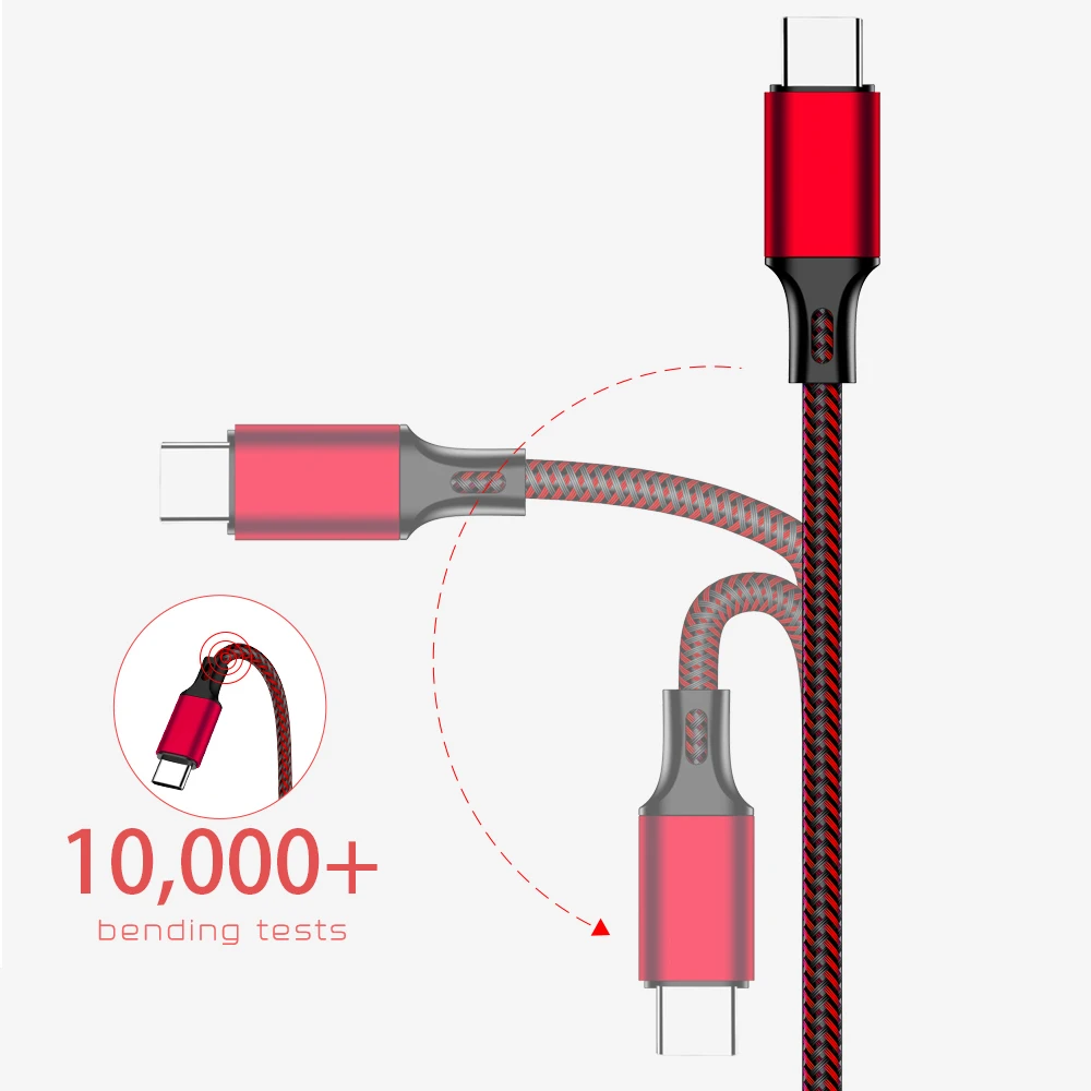 REZ usb type-C кабель для Xiaomi красный быстрой зарядки USB Usb передачи данных телефонов USB-C