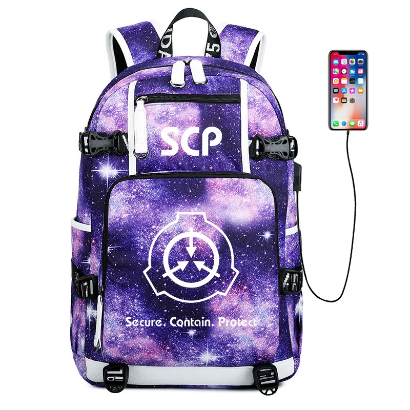 SCP Foundation Galaxy дорожный рюкзак большие школьные сумки водонепроницаемая сумка для