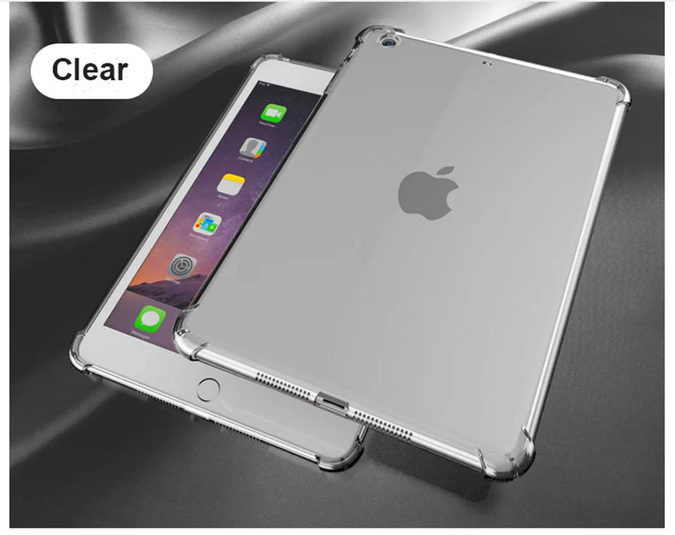 Shockproof Silicon Case For New iPad Air 1 Air 2 Pro 10.5 9.7 Mini 2 3 4 Case Soft Cover for iPad ipad3 Air 2 Pro 10.5