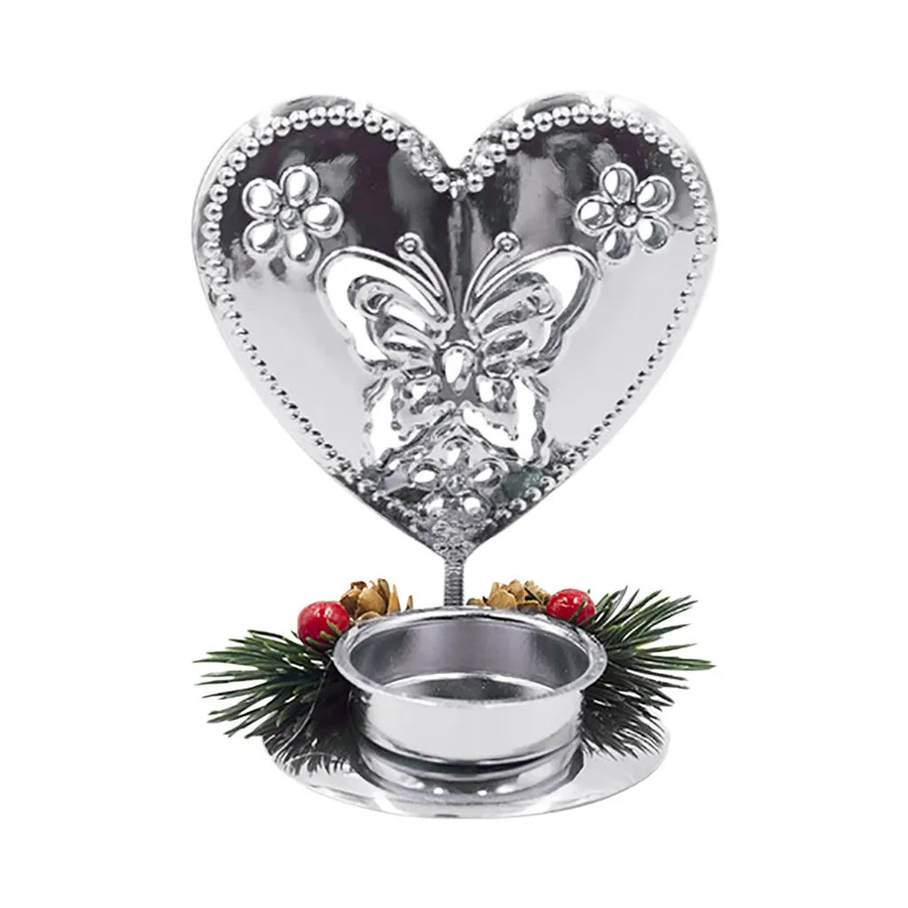 2019 Christmas Candle Holders Red Pine Cone Splice Candlestick Desktop Decoration New Year Craft Festival Party Supplies wedding | Дом и сад