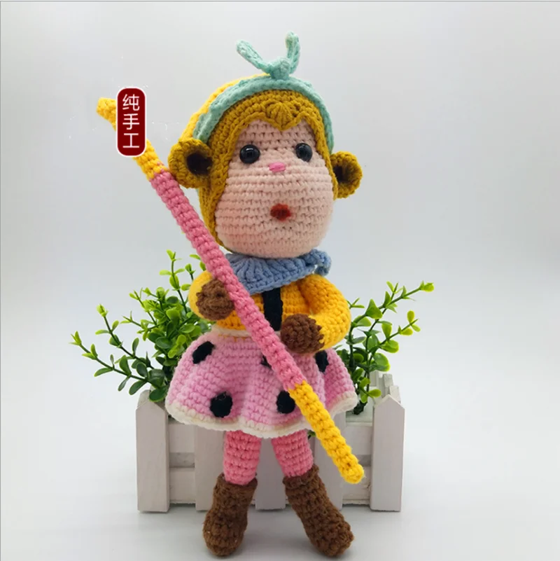 Король обезьян солнце WuKong ручной работы детские мягкие плюшевые животные