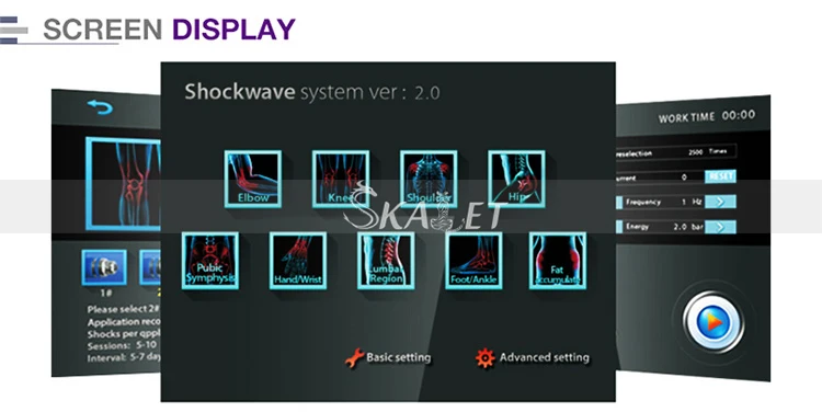 

Full Body Relax Massage Pain Relief Pneumatic Shock Wave Physiotherapy Machine with CE Approval