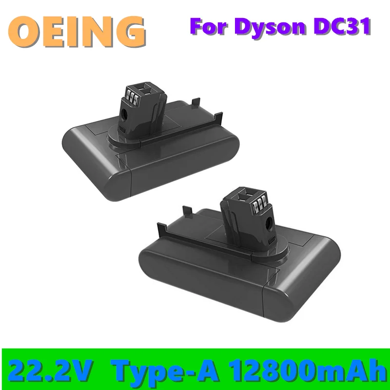 

2021 DC31 (Type A) 22.2V 12800mAh Li-ion Vacuum Battery for Dyson DC35,DC45 DC31,DC34, DC44, DC31 Animal, DC35 Animal,917083-01