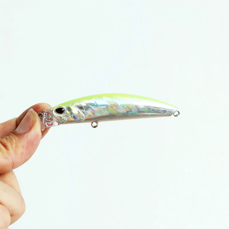 Новый Minnow 7 5 см 10 г topwater Троллинг Рыболовная Приманка воблер приманка песка